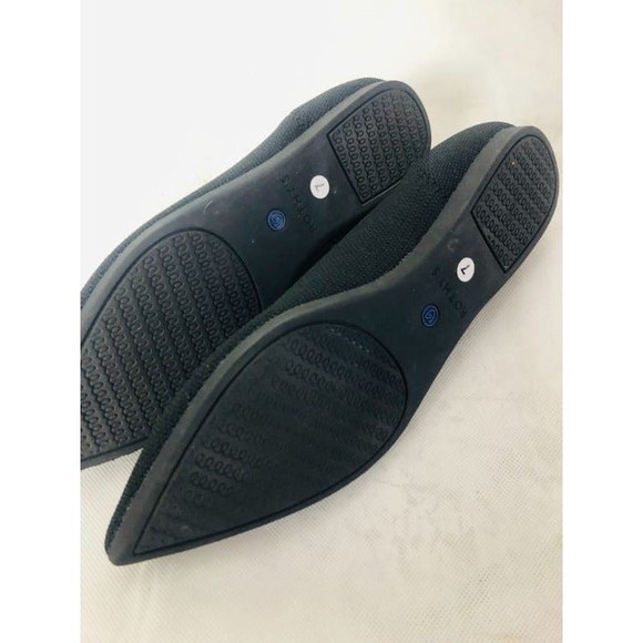 NWOT Rothy’s The Point Pointed Toe Flats Black Blue Halo Retired Women’s Size  7 - Picture 9 of 9